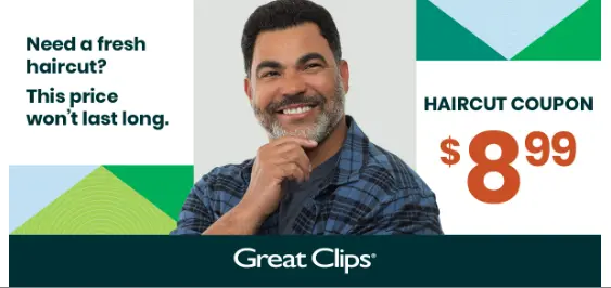 8.99 Great Clips Coupon