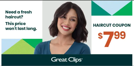 Great Clips Coupon 7.99